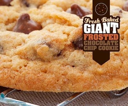 Giant Frosted Chocolate Chip Cookie